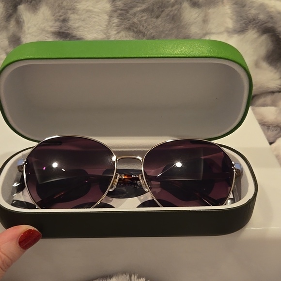 Kate Spade Women\'s Octavia Gold Blue Brown Gradient Sunglasses Brand New In Case main image 8
